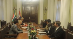26 September 2015 The members of the Foreign Affairs Committee in meeting with the Speaker of the National Assembly of the South African Republic